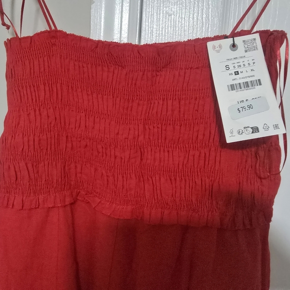 Zara Scarlet Cotton Midi Dress - Picture 7 of 16